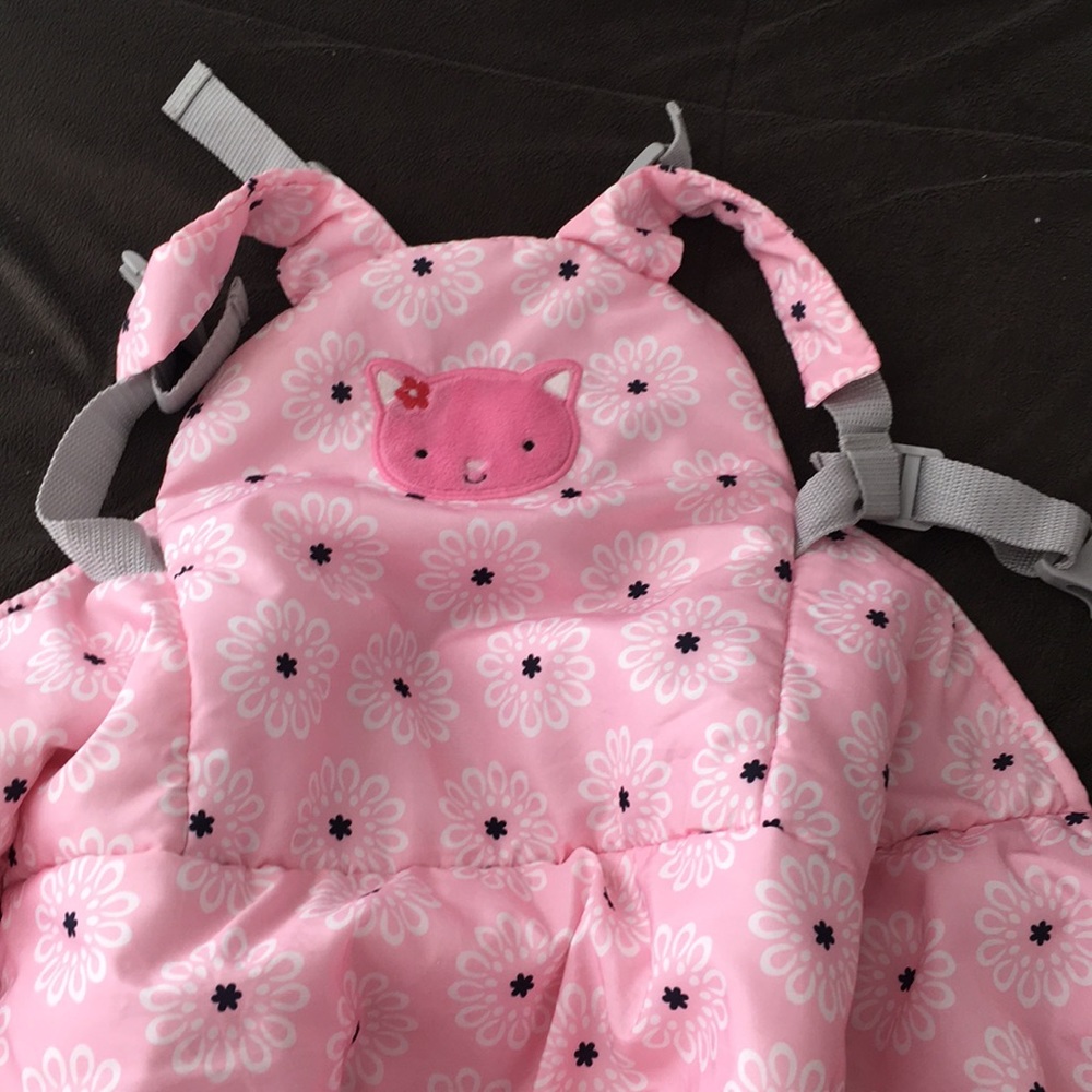 Baby girl shopping cart cover. Pink